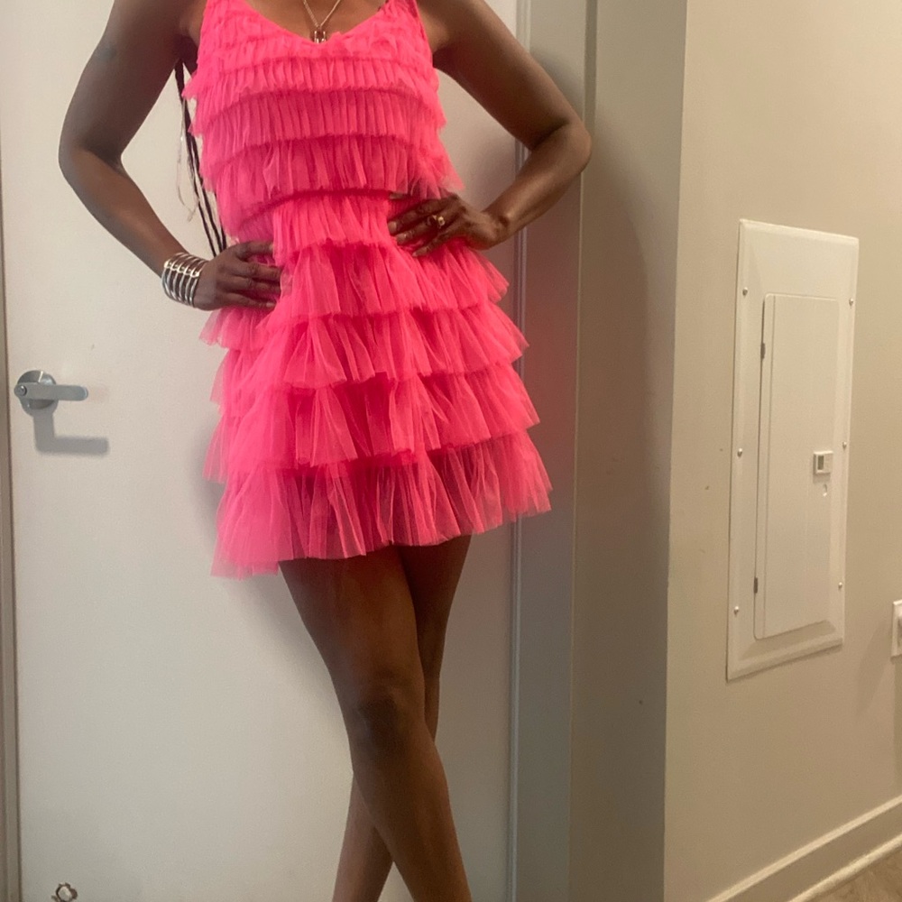 Pink Ruffled Dress